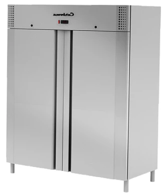 Морозильный шкаф CARBOMA F1400 INOX (двухдверный)