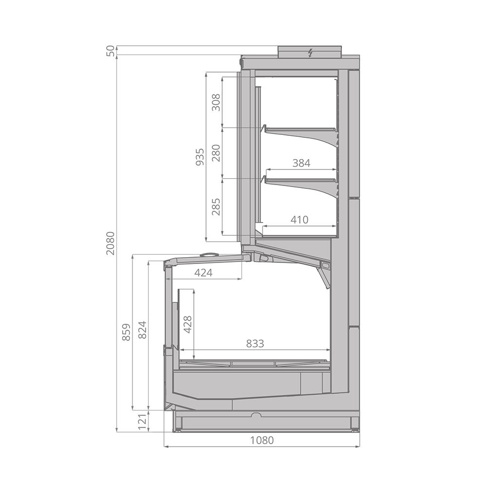 Шкаф-бонета Brandford Jason SE 250