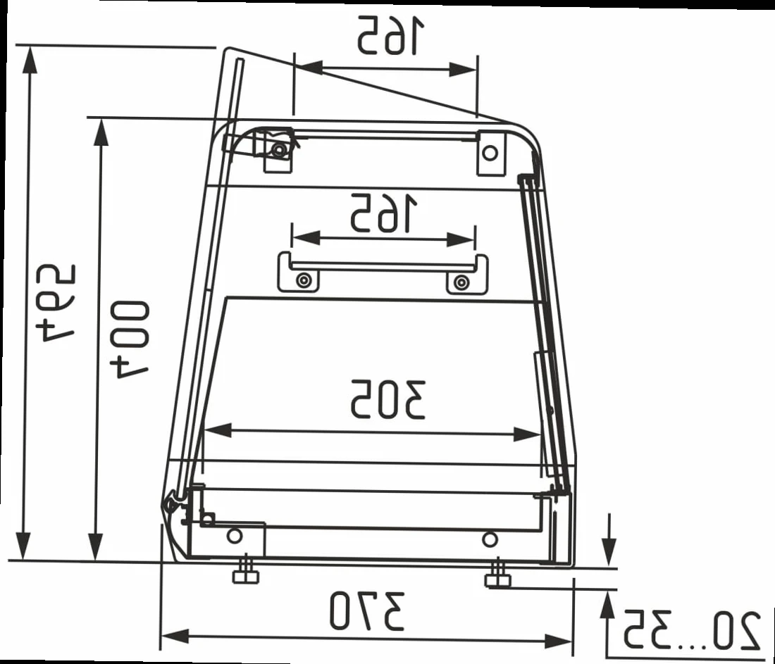 Витрина нейтральная настольная CARBOMA AZHA AC38 N 1,0-11