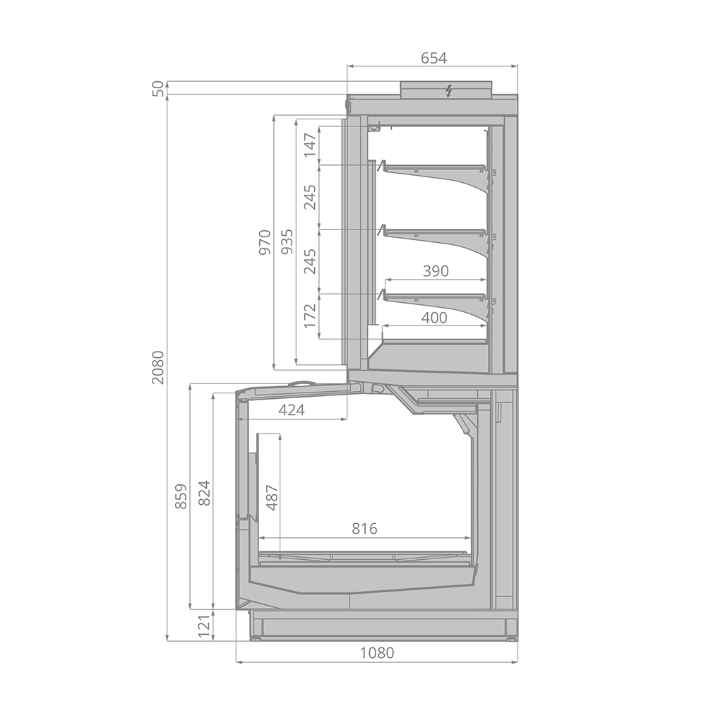 Шкаф-бонета Brandford Jason SE 250