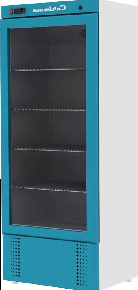Шкаф холодильный CARBOMA R1400К INOX (стеклянные двери-купе)