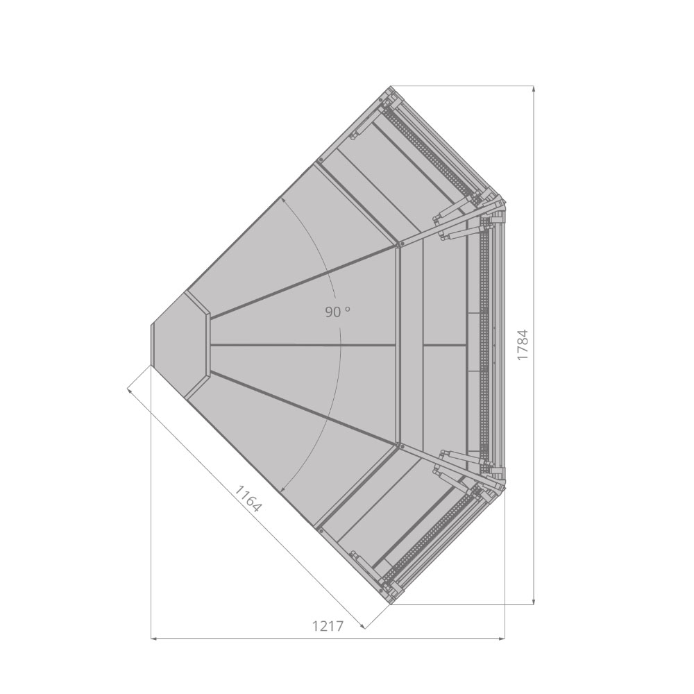 Витрина холодильная Brandford Aurora 250