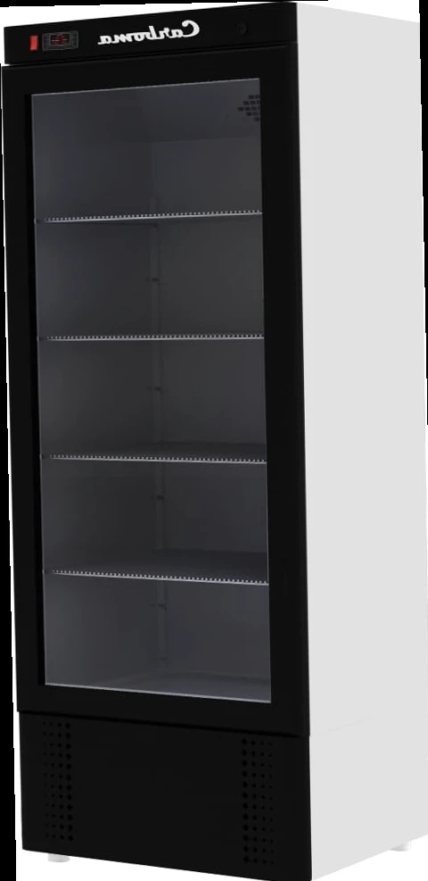 Шкаф холодильный CARBOMA R1400К INOX (стеклянные двери-купе)