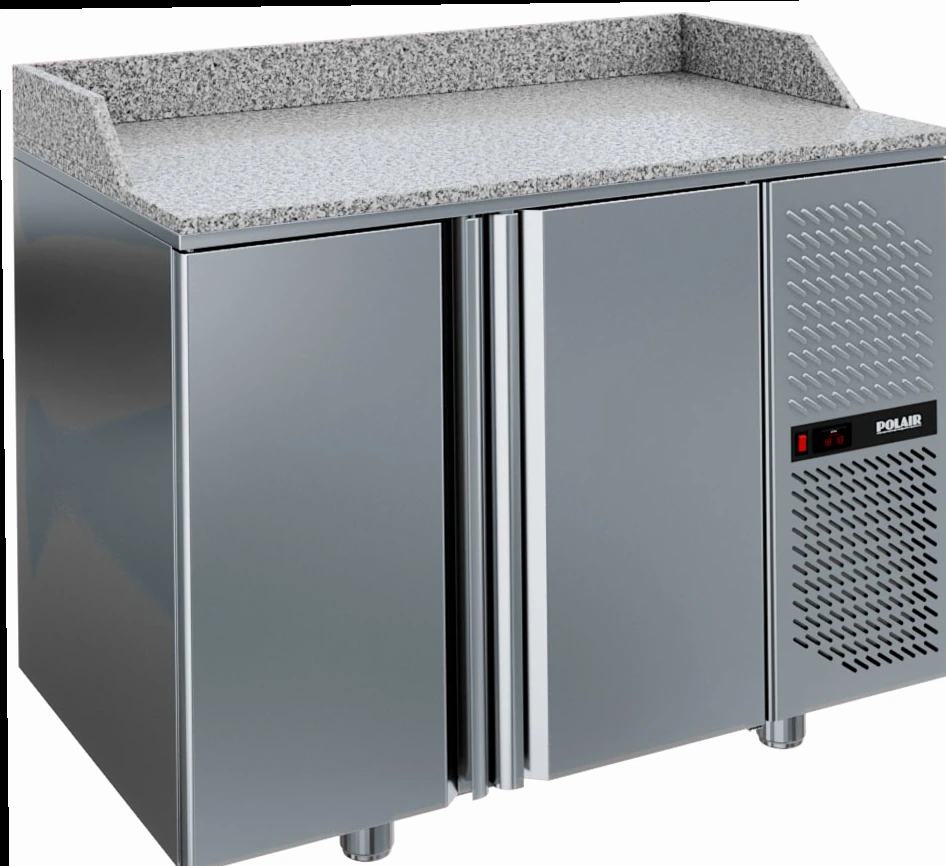 Стол холодильный для пиццы POLAIR TM2GNpizza-G (R290, гранитная столешница)