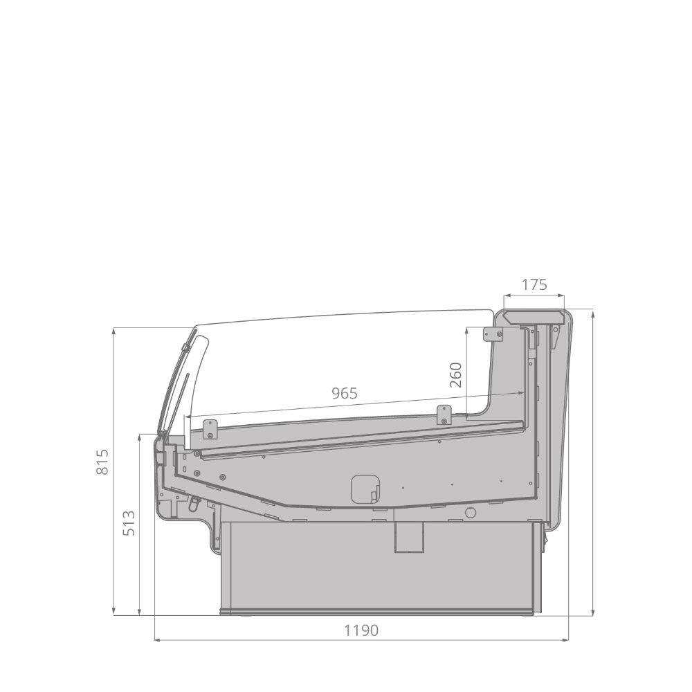 Витрина холодильная Brandford Aurora 250