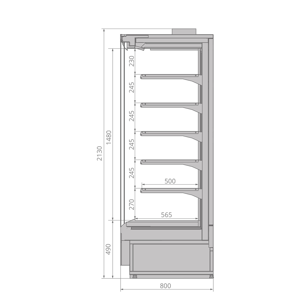 Холодильная горка Brandford Tesey Plug-In 125