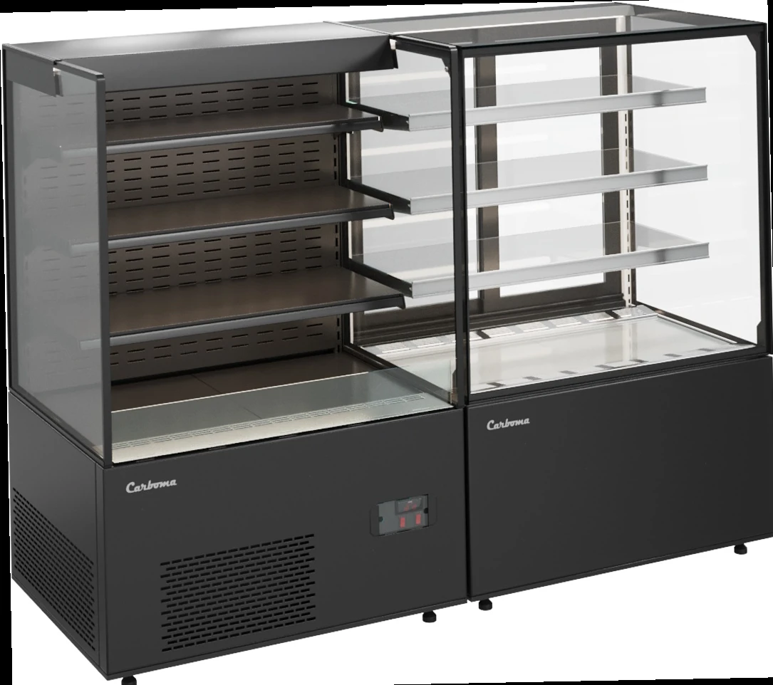 Кондитерская витрина CARBOMA COSMO KC71-130 VV 0,6-1 (RAL 9005)
