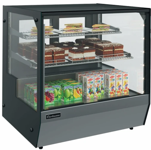 Витрина настольная нейтральная CARBOMA AMRA AC59 N 0,9-1 (INOX)