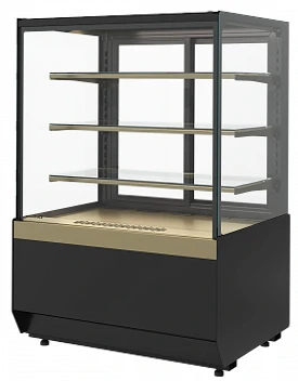 Кондитерская витрина CARBOMA CUBE 2 STANDARD KC70 VV 0,9-1 (2.0) Черный / бронза