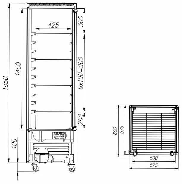 Шкаф кондитерский Carboma LATIUM D4 VM 400-1 (R400C) Inox