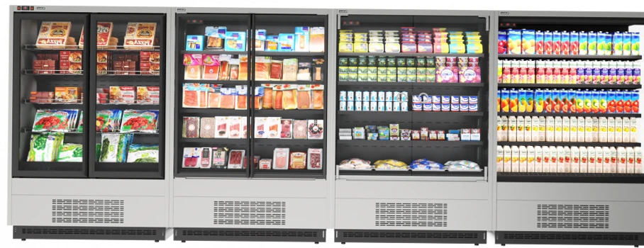 Холодильная горка Carboma CUBE FC20-07 VM 1,0-2 (нерж. сталь)