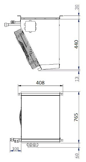Компрессорно-конденсаторный блок низкотемпературный Север BGS 435 S (с ВПУ)*