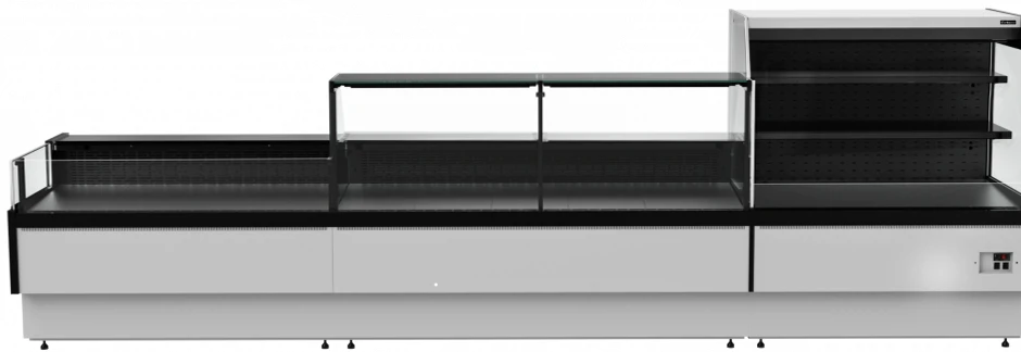 Морозильная витрина Carboma PALM 3 GC95 SL 1,25-1 (с боковинами)