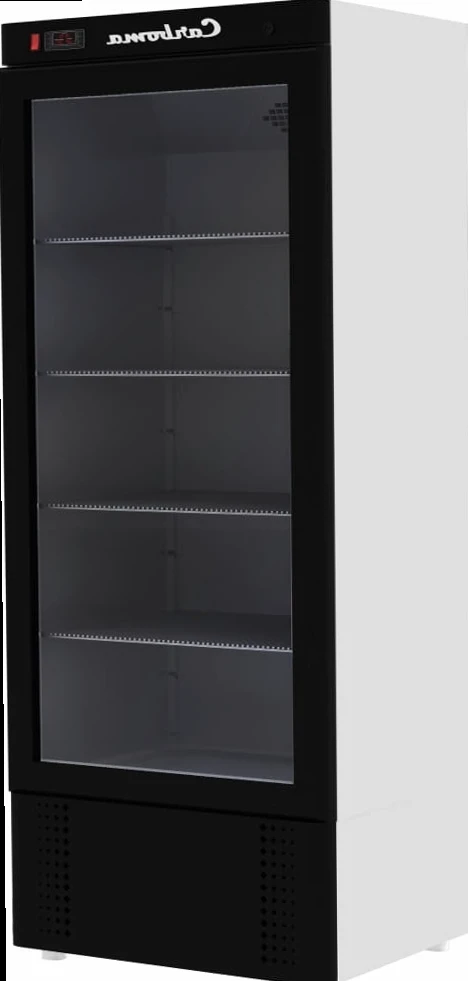 Шкаф холодильный CARBOMA ШХ-0,8К INOX (стеклянные двери-купе)