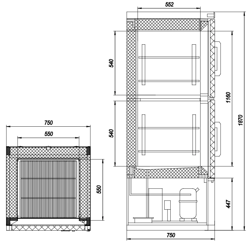 Холодильный шкаф МХМ ШХК-400М