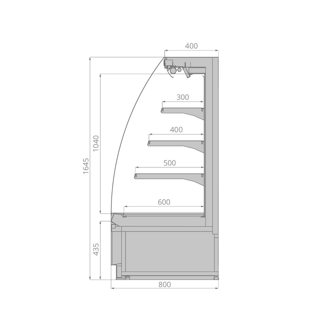 Холодильная горка Brandford IKAR Plug-In 125