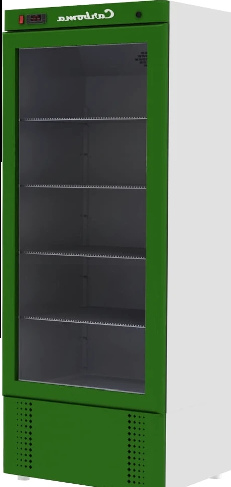 Шкаф холодильный CARBOMA R1400К INOX (стеклянные двери-купе)