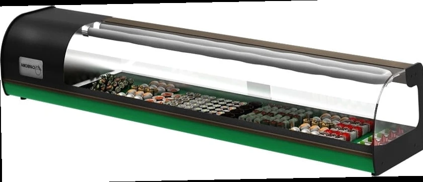 Настольная холодильная витрина Carboma ВХСв-1,5 SUSHI BAR (A37 SM 1,5-1 Sushi)