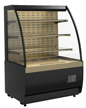 Холодильная горка CARBOMA FLANDRIA 2 STANDARD K70 VM 0,9-2 (черный/бронза)