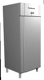Морозильный шкаф Carboma F560 INOX (нерж. сталь, глухая дверь)