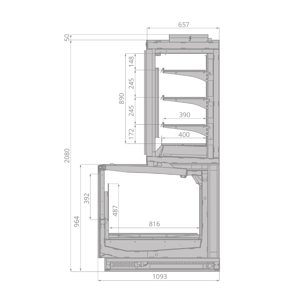 Шкаф-бонета Brandford Jason SE 250