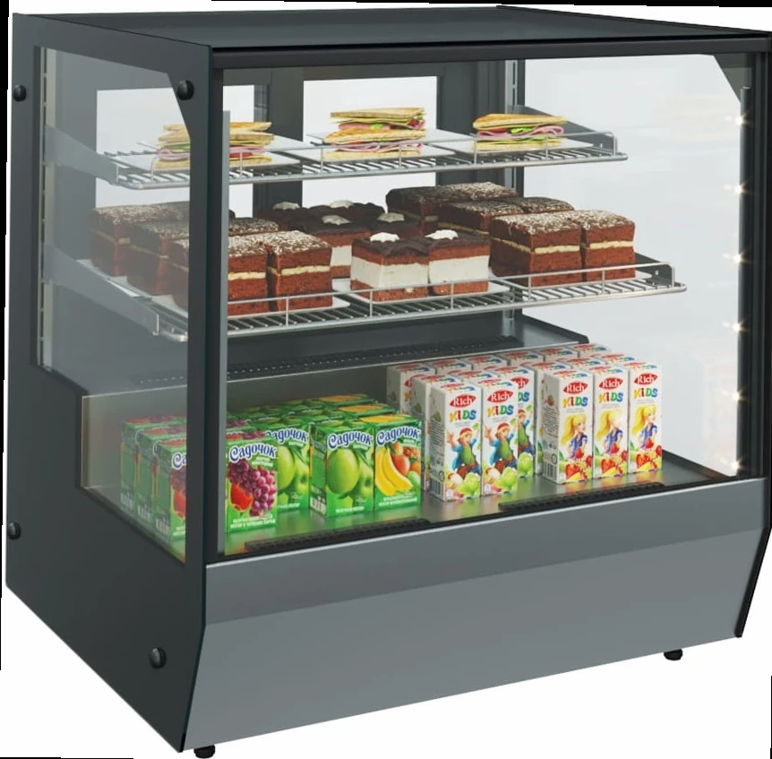 Холодильная витрина настольная CARBOMA AMRA AC59 VV 0,9-1 (INOX)