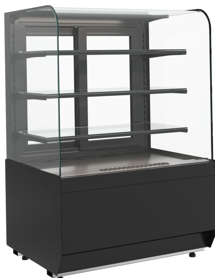 Витрина кондитерская Carboma RADIUS LIGHT KR70 VM 1,3-1 (9005)