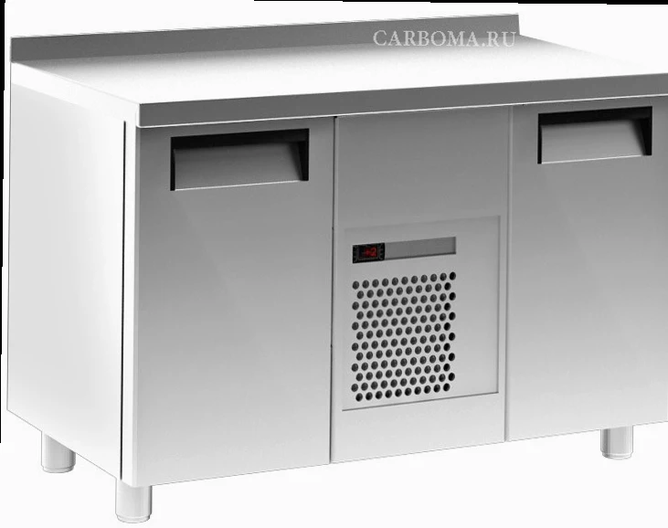 Морозильный стол Carboma T70 L2-1 9006 (2GN/LT) черный, без борта