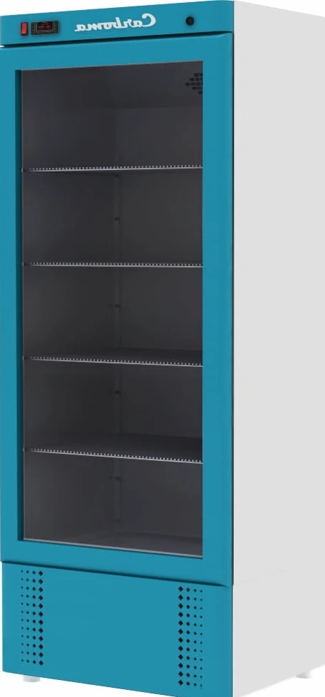 Шкаф холодильный CARBOMA ШХ-0,8К INOX (стеклянные двери-купе)