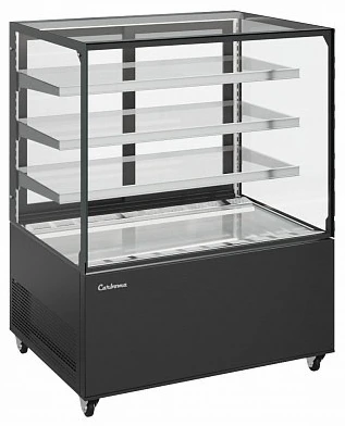 Витрина кондитерская CARBOMA COSMO KC78-130 VV 1,5-1 (RAL 9005)