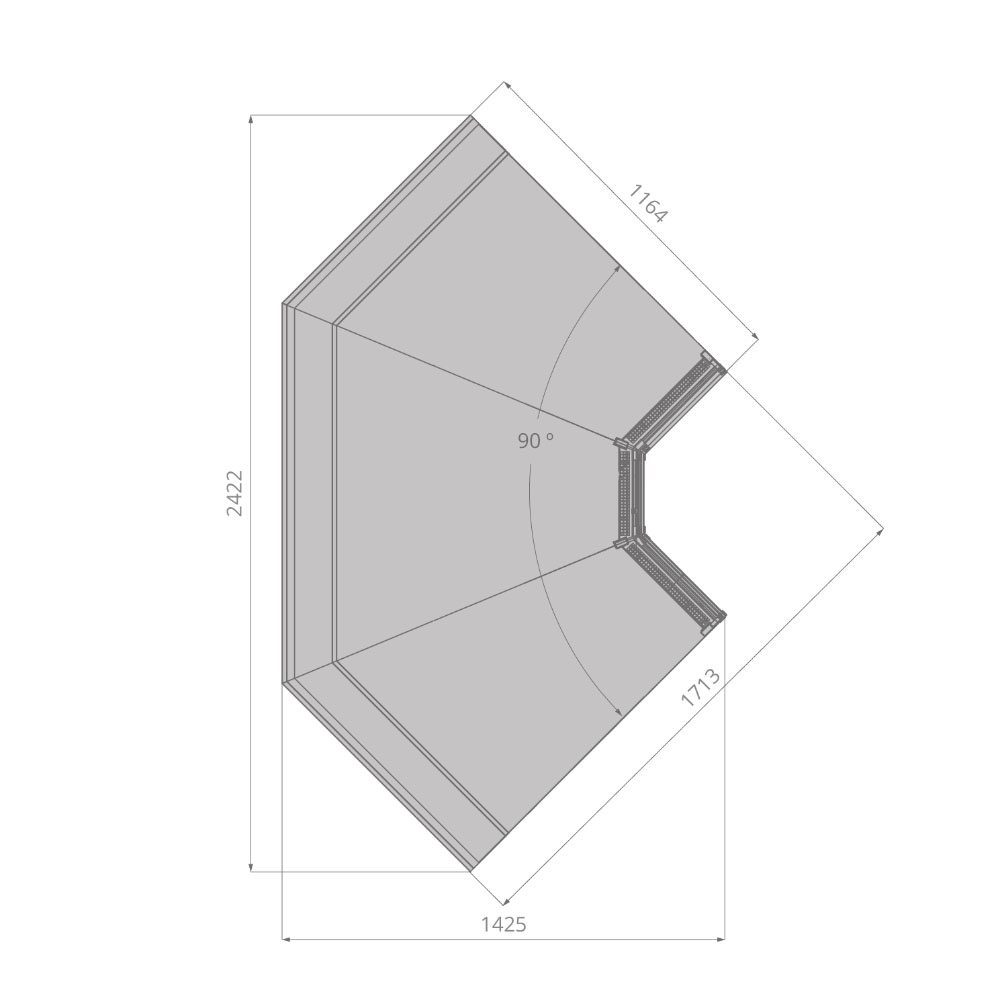 Витрина холодильная Brandford Aurora 250