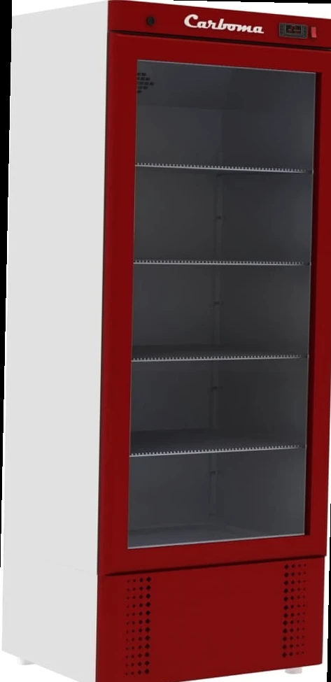 Шкаф холодильный CARBOMA R1400К INOX (стеклянные двери-купе)