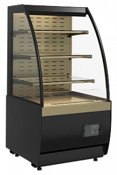 Холодильная горка CARBOMA FLANDRIA 2 STANDARD K70 VM 0,6-2 (черный / бронза)