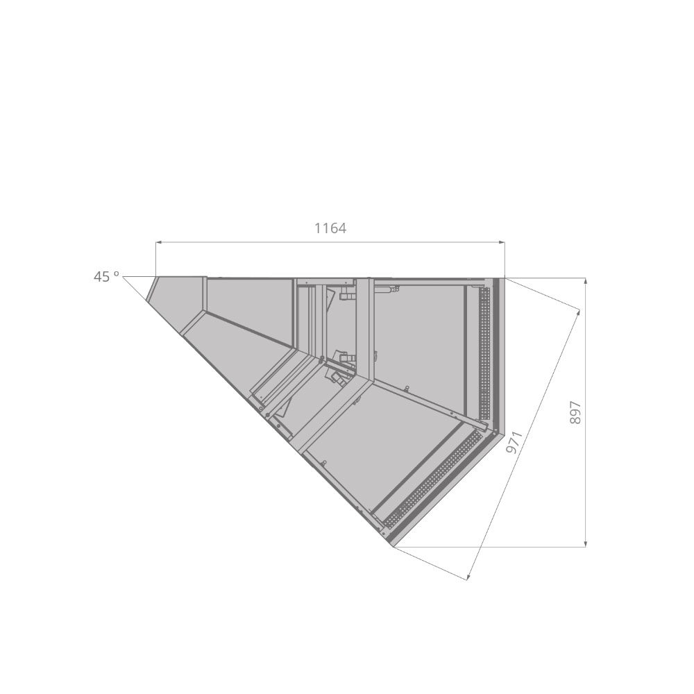 Витрина холодильная Brandford Aurora 250