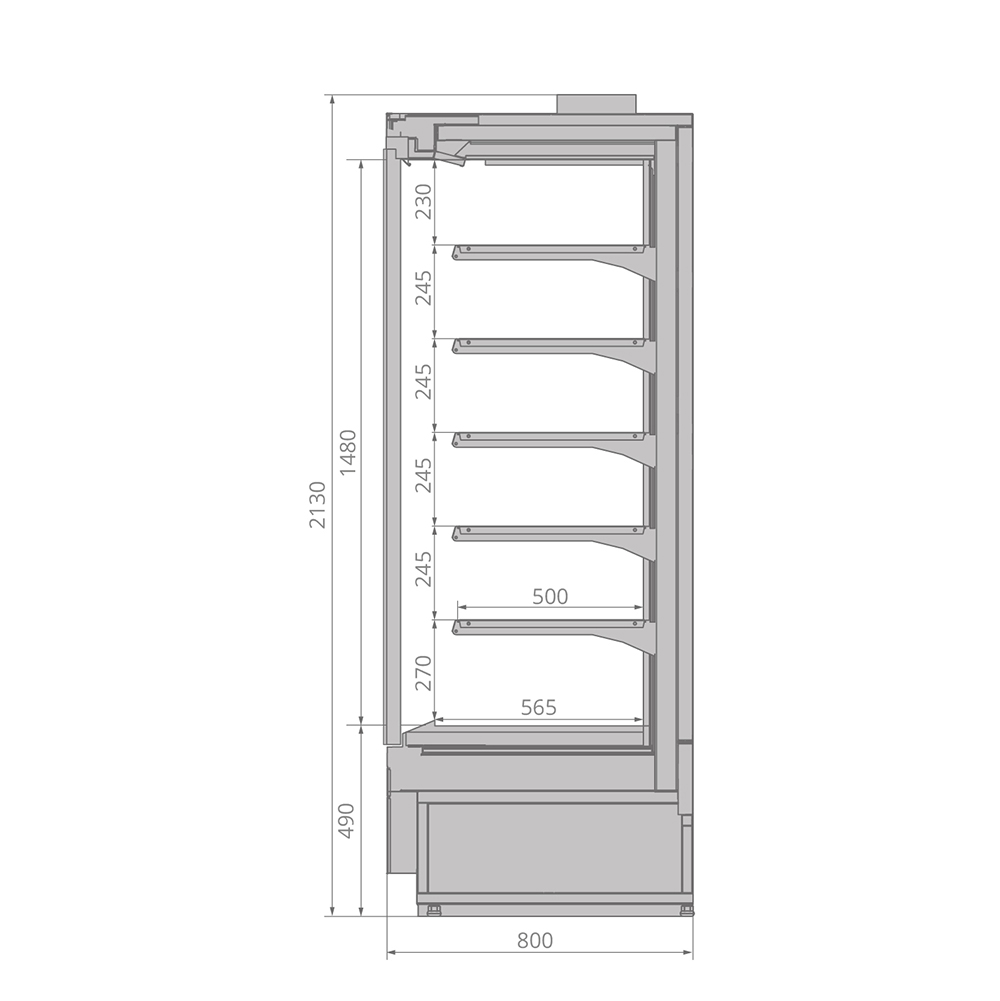 Холодильная горка Brandford Tesey ESC Plug-In 125