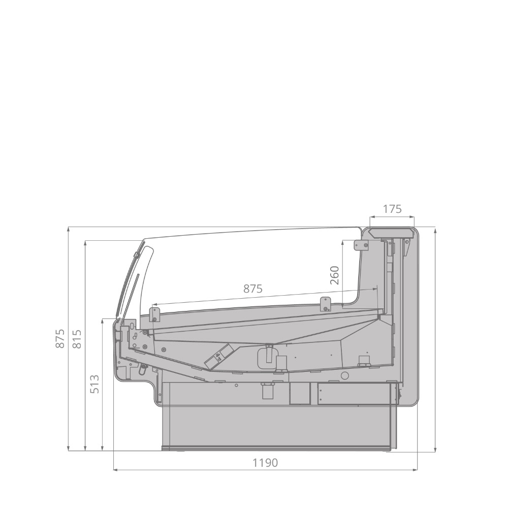 Витрина холодильная Brandford Aurora 250