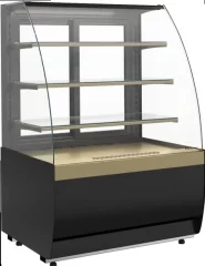 Витрина кондитерская CARBOMA FLANDRIA 2 LIGHT K70 VM 1,3-1 2.0 (Черный / бронза)