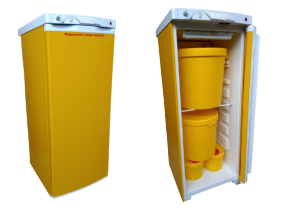 Шкаф холодильный для временного хранения медицинских отходов класса Б Саратов 501М-01