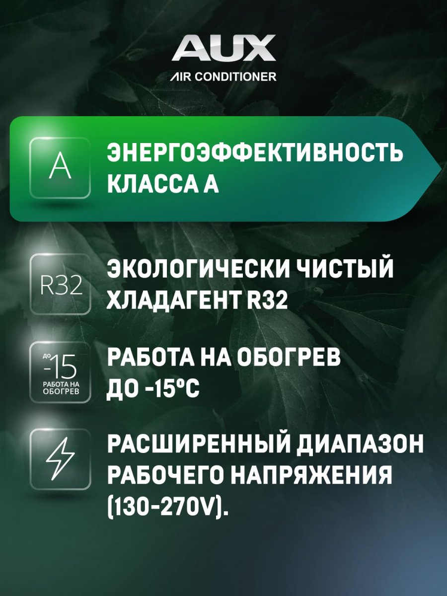 Настенная сплит-система AUX ASW-H12A4/BA-R2DI + AS-H12A4/BA-R2DI