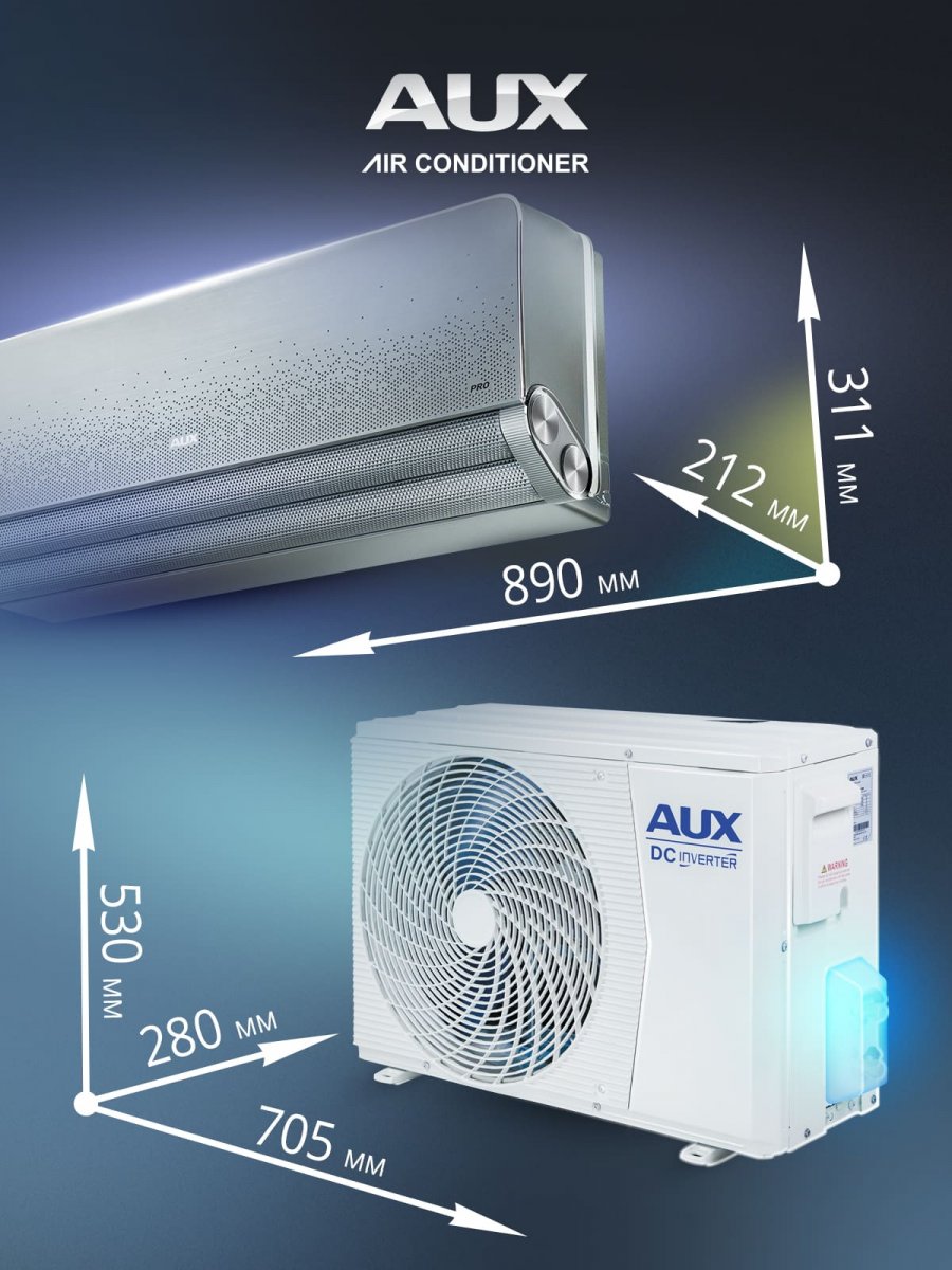 Настенная сплит-система AUX ASW-H12A4/AF-R2DI + AS-H12A4/AF-R2DI