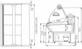 Витрина холодильная Carboma PALM G95 SV 1,2-1 (ВХСр-1,2)