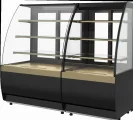 Витрина кондитерская CARBOMA FLANDRIA 2 LIGHT K70 VM 1,3-1 2.0 (Черный / бронза)