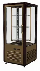 Шкаф холодильный кондитерский Carboma D4 VM 120-2 (коричнево-золотой)