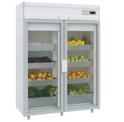 Шкаф холодильный со стеклянными дверьми POLAIR DM114-S без канапе