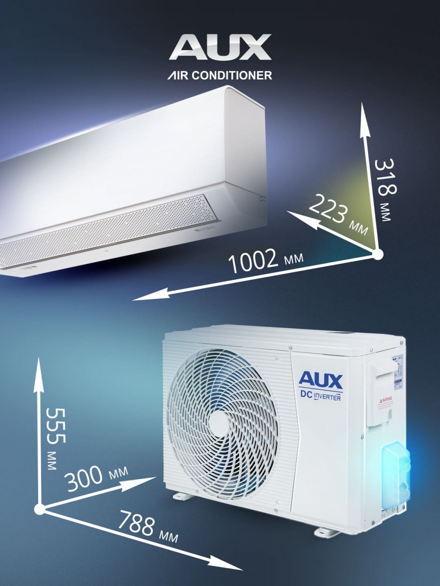 Настенная сплит-система AUX ASW-H24A4/BA-R2DI + AS-H24A4/BA-R2DI