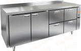 Столы холодильные и морозильные с выносными агрегатами HICOLD (с выдвижными ящиками)