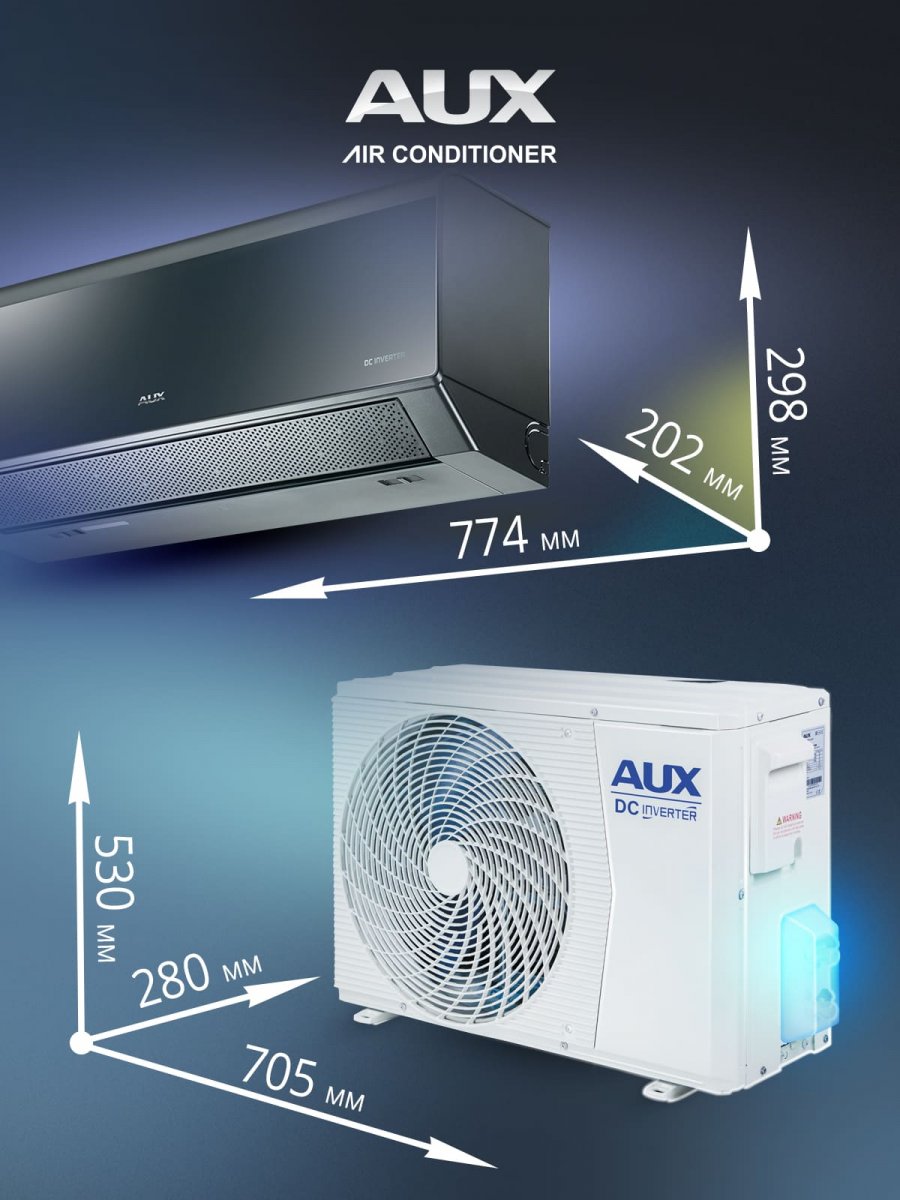 Настенная сплит-система AUX ASW-H12A4/CC-R2DI + AS-H12A4/CC-R2DI