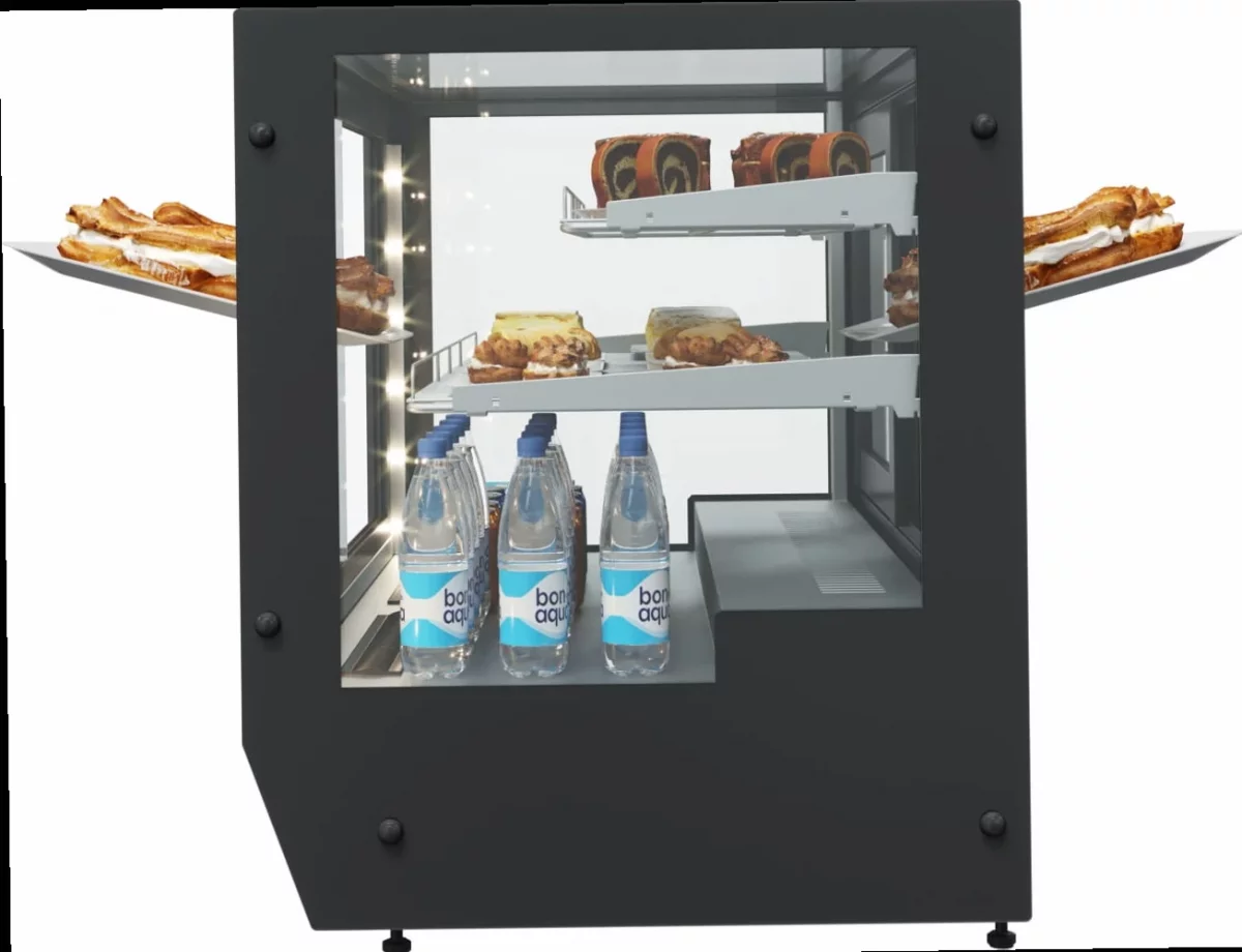 Нейтральная настольная витрина CARBOMA AMRA SLIDER AC59 N 0,9-1 (INOX 0430)