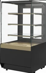 Кондитерская витрина CARBOMA CUBE 2 LIGHT KC70 VM 0,6-1 2.0 (черный/бронза)