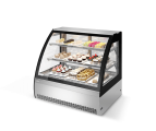 ВИТРИНА КОНДИТЕРСКАЯ VETE 90 M БЕЛЫЙ ГЛЯНЕЦ/ШЛИФОВАННАЯ НЕРЖАВЕЙКА